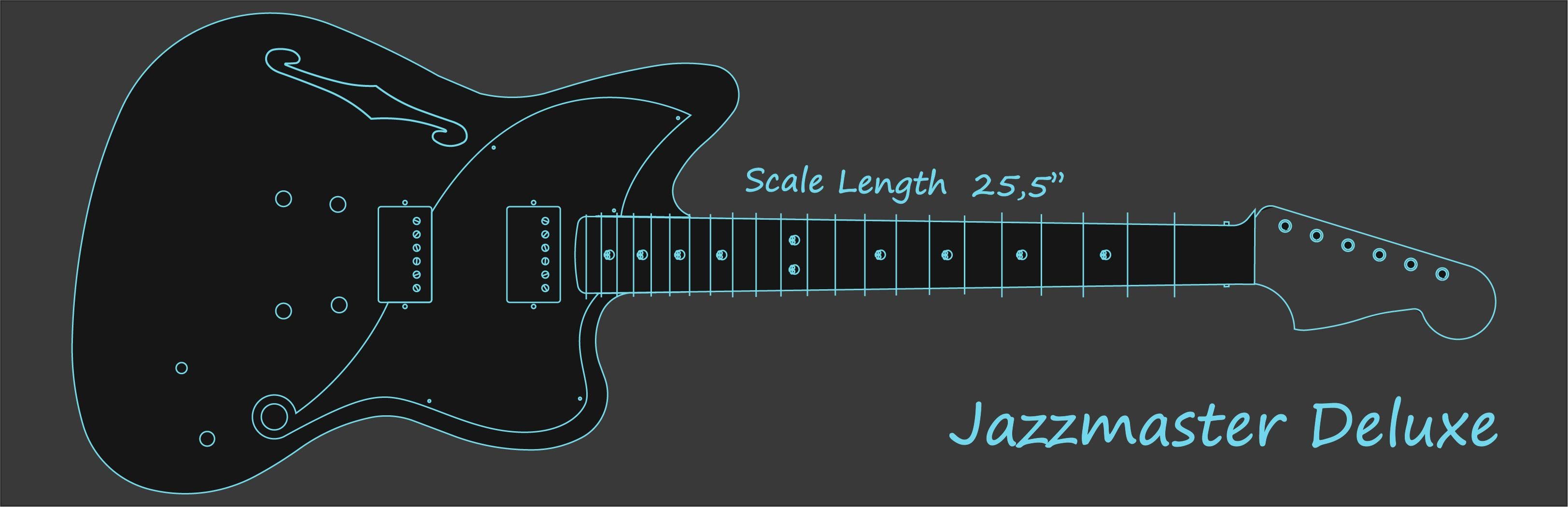 Desenho de Jazzmaster Deluxe