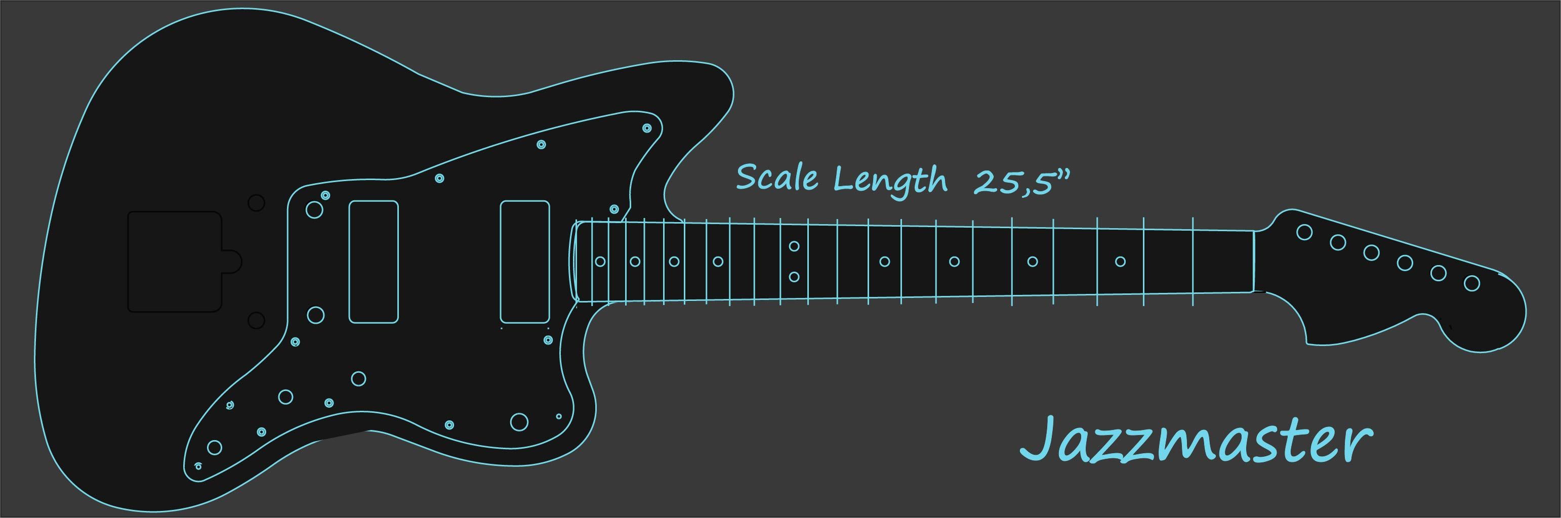 Desenho de Jazzmaster