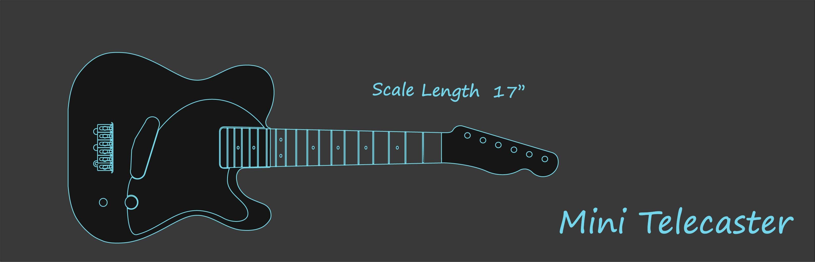 Desenho de Mini Telecaster