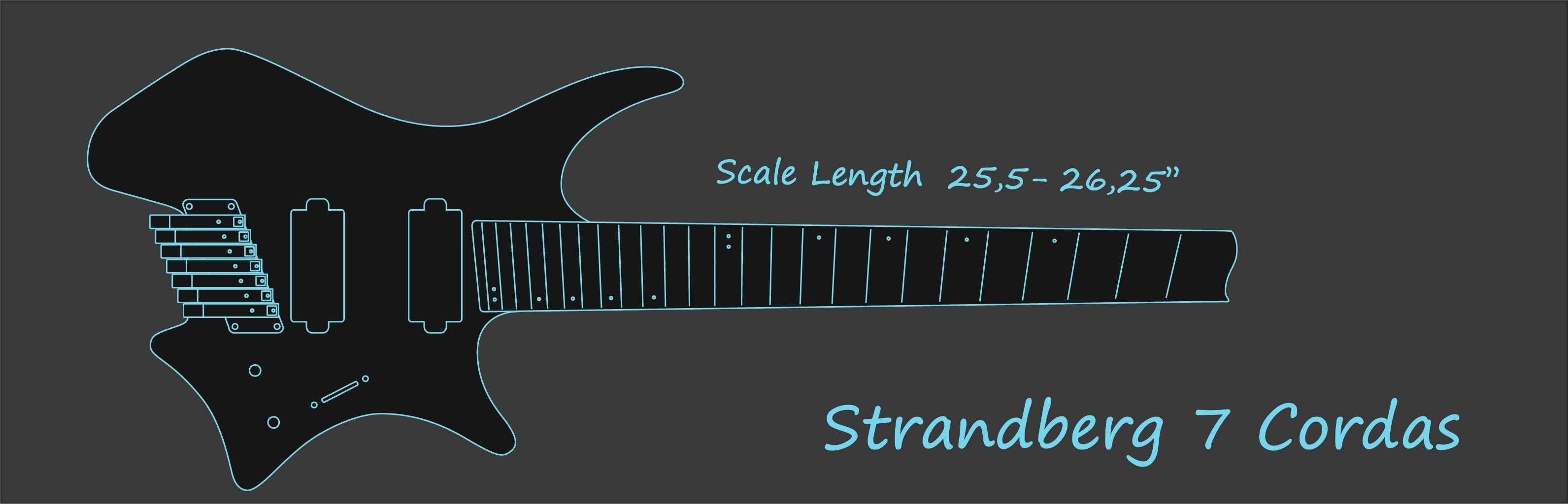 Desenho de Strandberg 7 Cordas