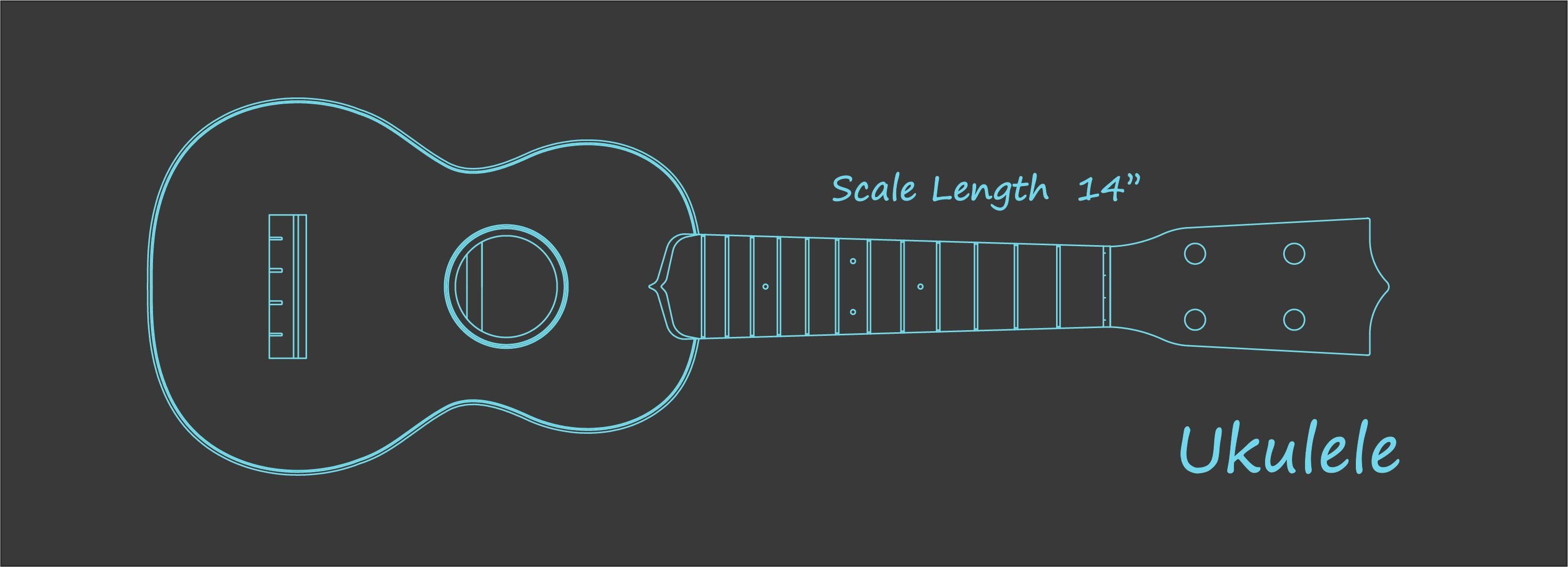 Desenho de Ukulele