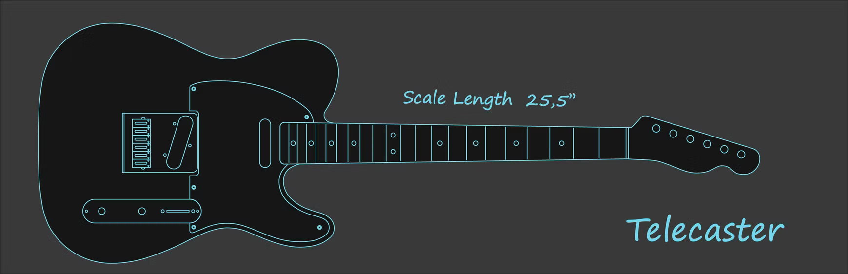 Desenho de Telecaster